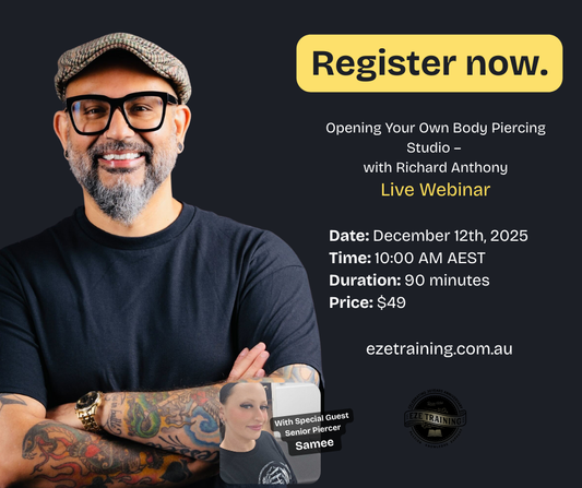 Building Your Piercing Studio Webinar - Richard Anthony
